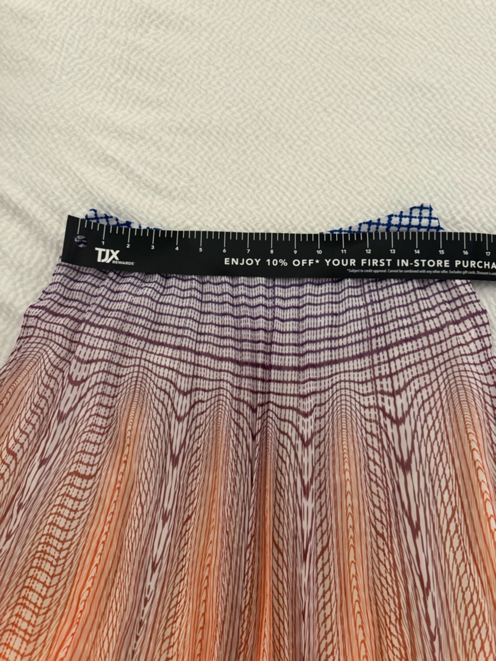 Anthropologie Pleated Ombre Maxi Skirt in Pink, Peach & Blue Geisha Designs - Picture 6 of 6